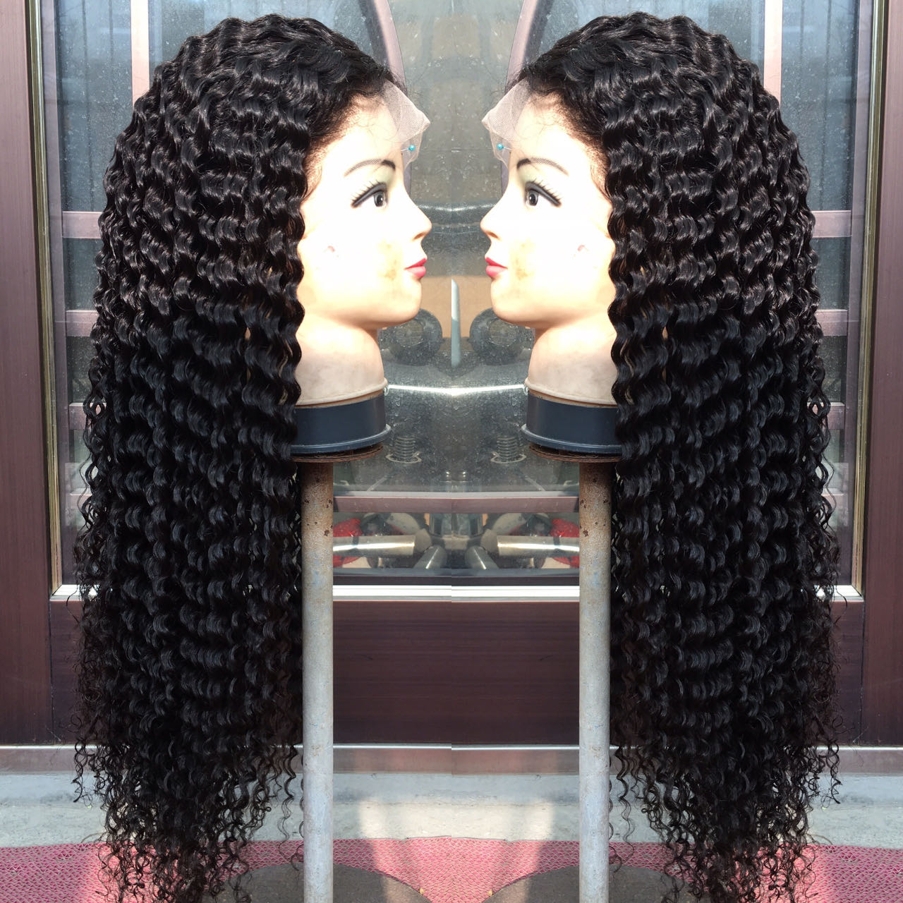 Sunbeautyhair Spanish Curly Pre Plucked Natural Hair Line 13x4 HD Lace Frontal Wig