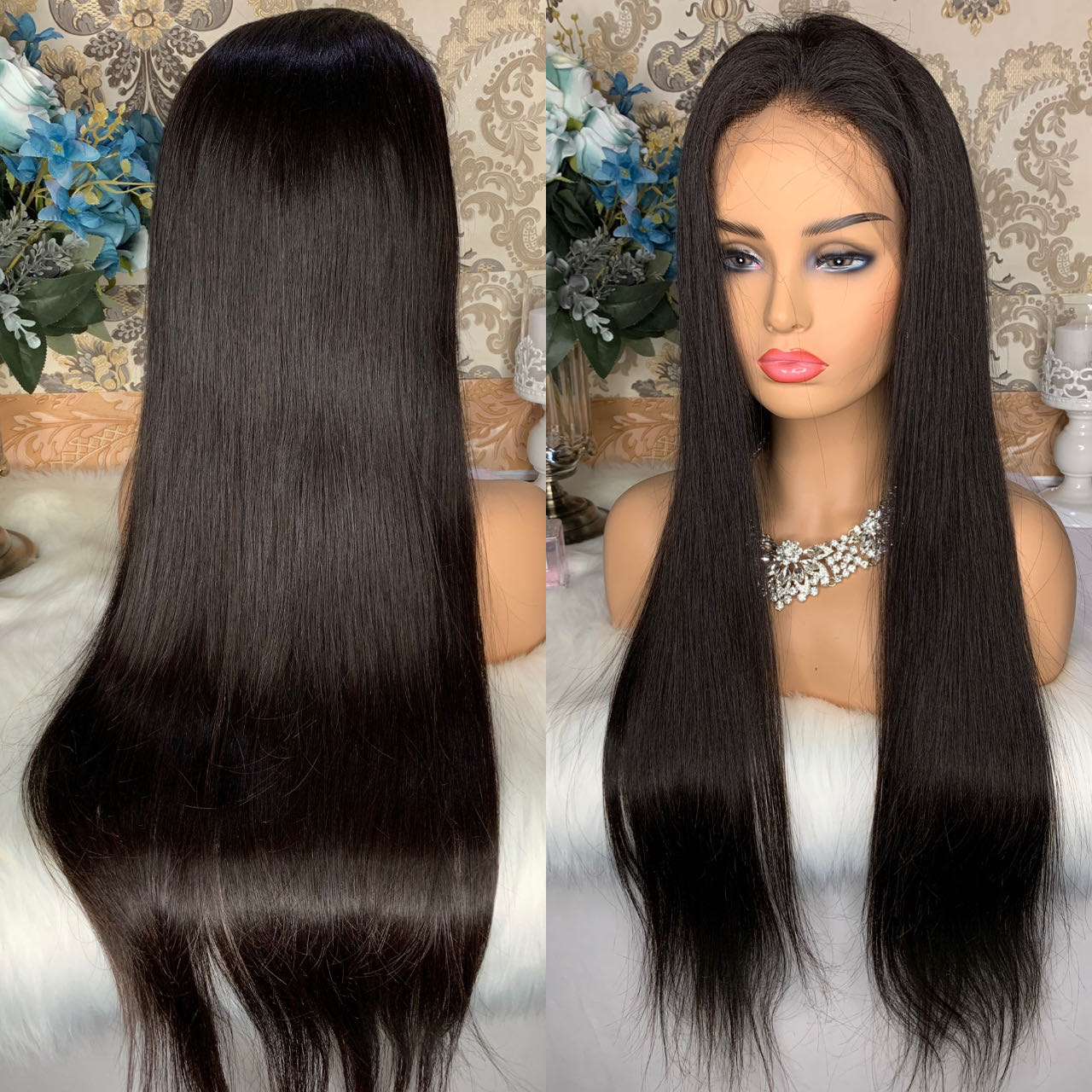 Sunbeautyhair Ear to Ear 13x4 Full Lace Frontal Wig Straight Hair Invisible Knots Pre Plucked