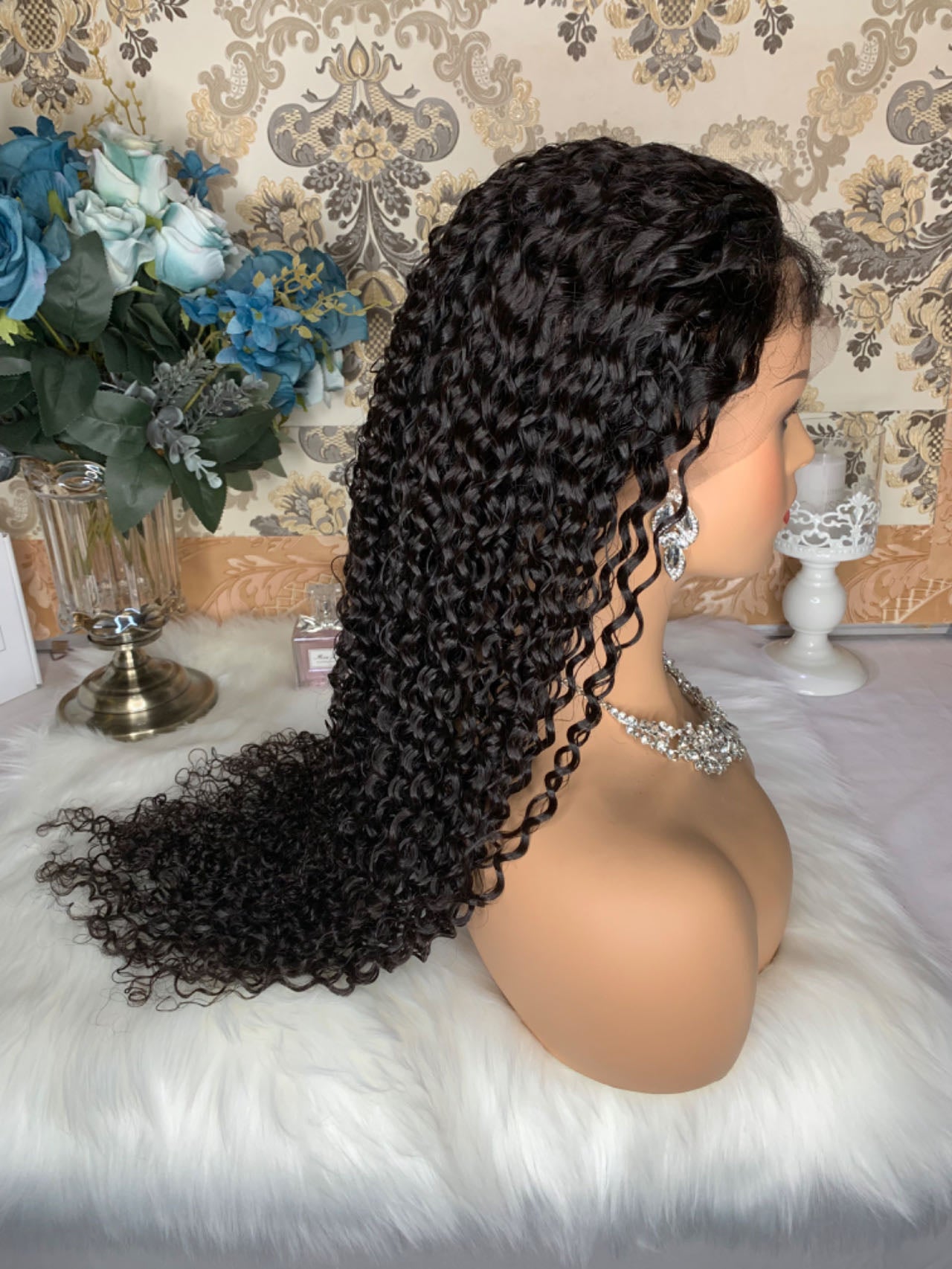 Sunbeautyhair Pre plucked Full lace 13x4 HD lace wig virgin Hair Deep curly invisible knots