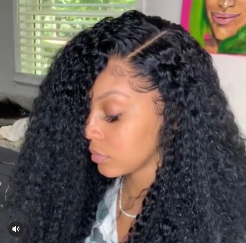 Sunbeautyhair HD lace frontal wig Jerry curly Pre pluced Hair line 13X4 Full lace