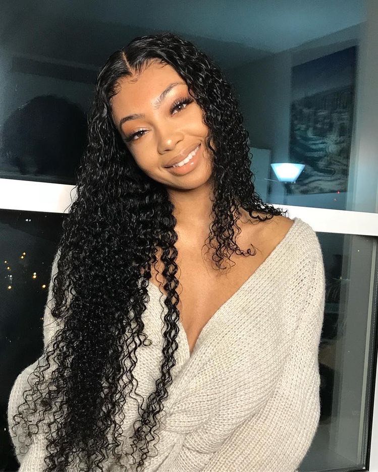 Sunbeautyhair pre plucked invisible knots 13x6 HD lace frontal Deep curly